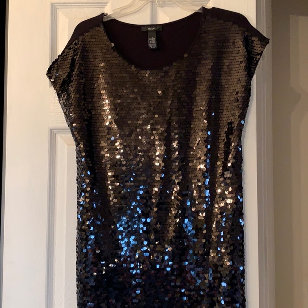 NWOT black dress with sequins, never worn - Picture 3 of 6